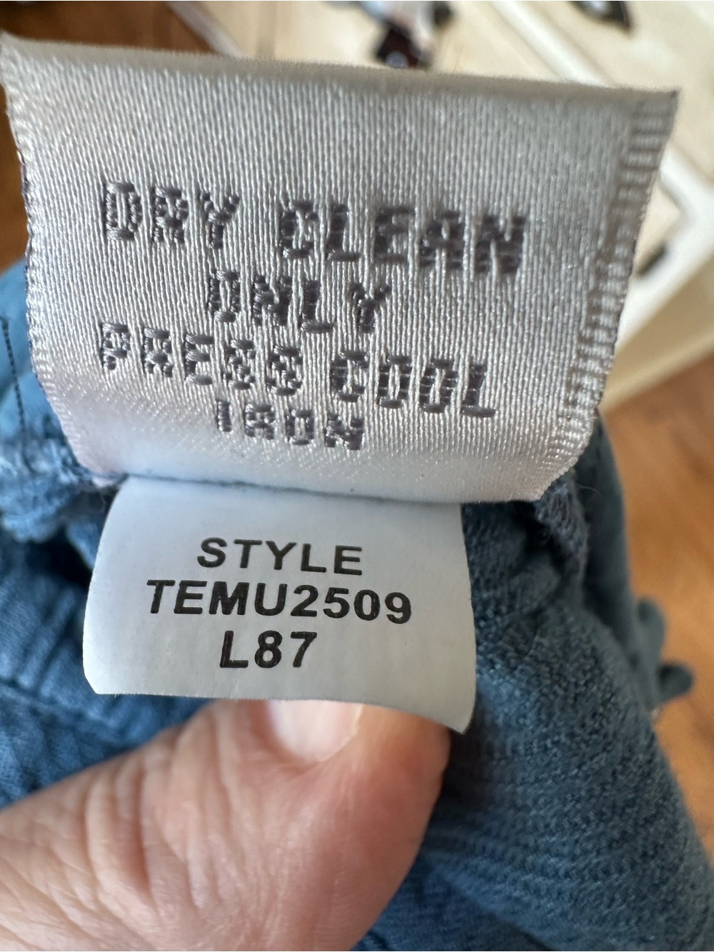 Ellen Tracy Linen Blend Wide-Leg Drawstring Pants in Denim Blue - Picture 9 of 9